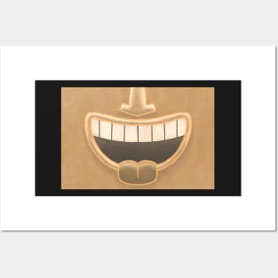 Peach Tiki Smile Mask! Posters and Art